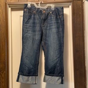 Merona denim crop pants/ capris